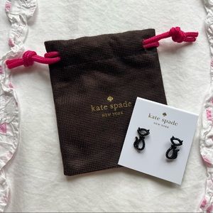 Black Cat Kate Spade Earrings